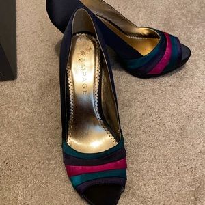 Rampage multicolored heels